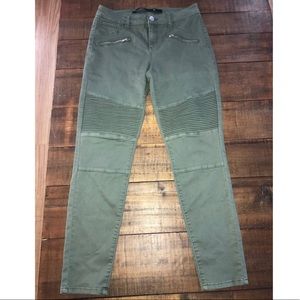 Green Moto Jeggings
